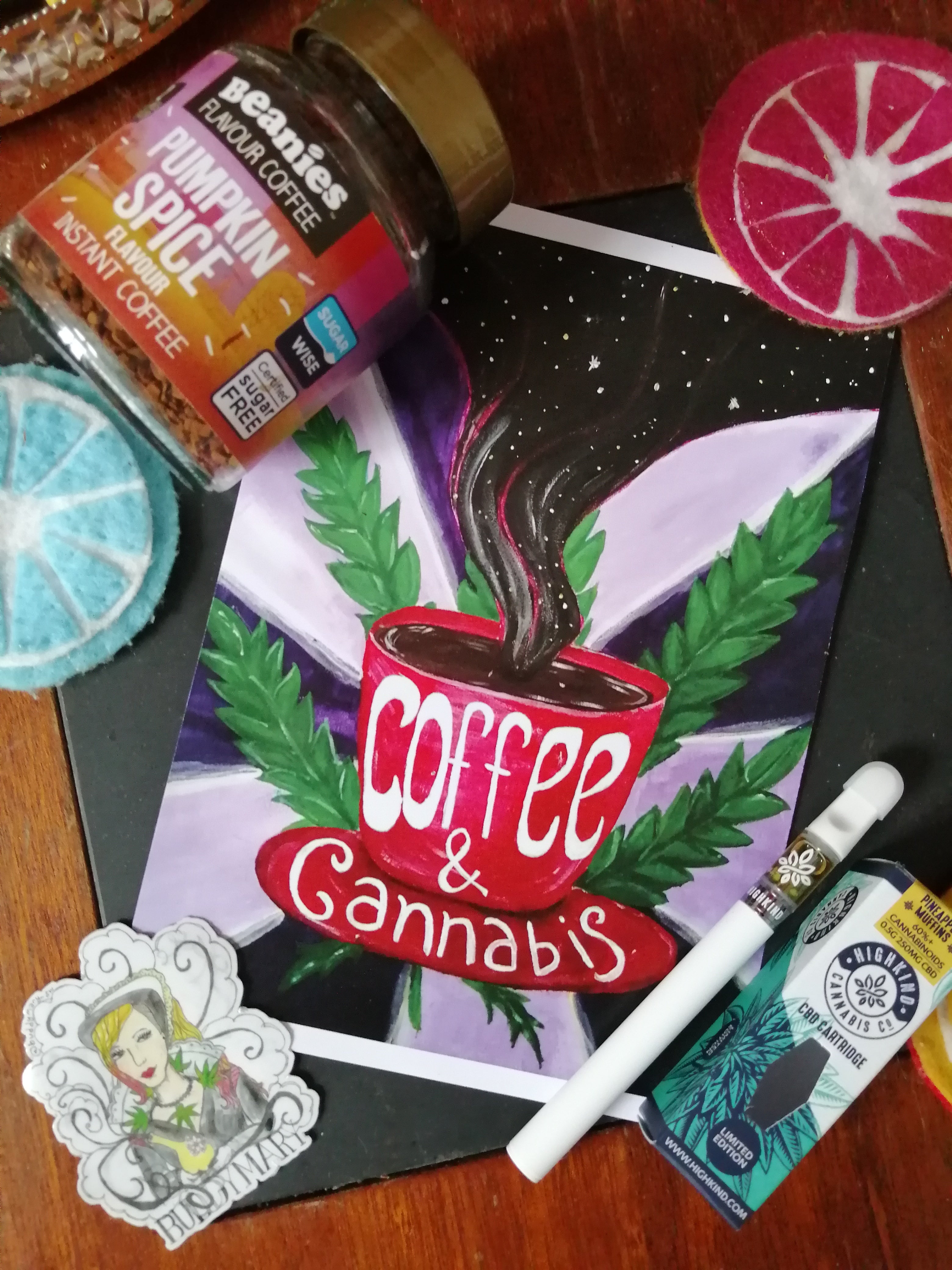 Coffee & Cannabis High Quality Original Prints