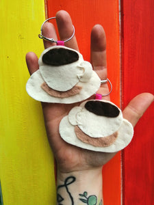 Hand Sewn Statement Earrings