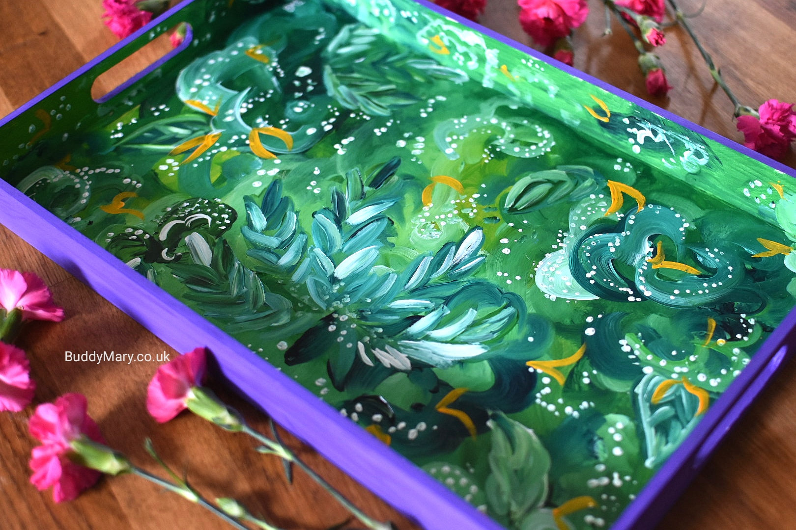 Handpainted Roll Trays