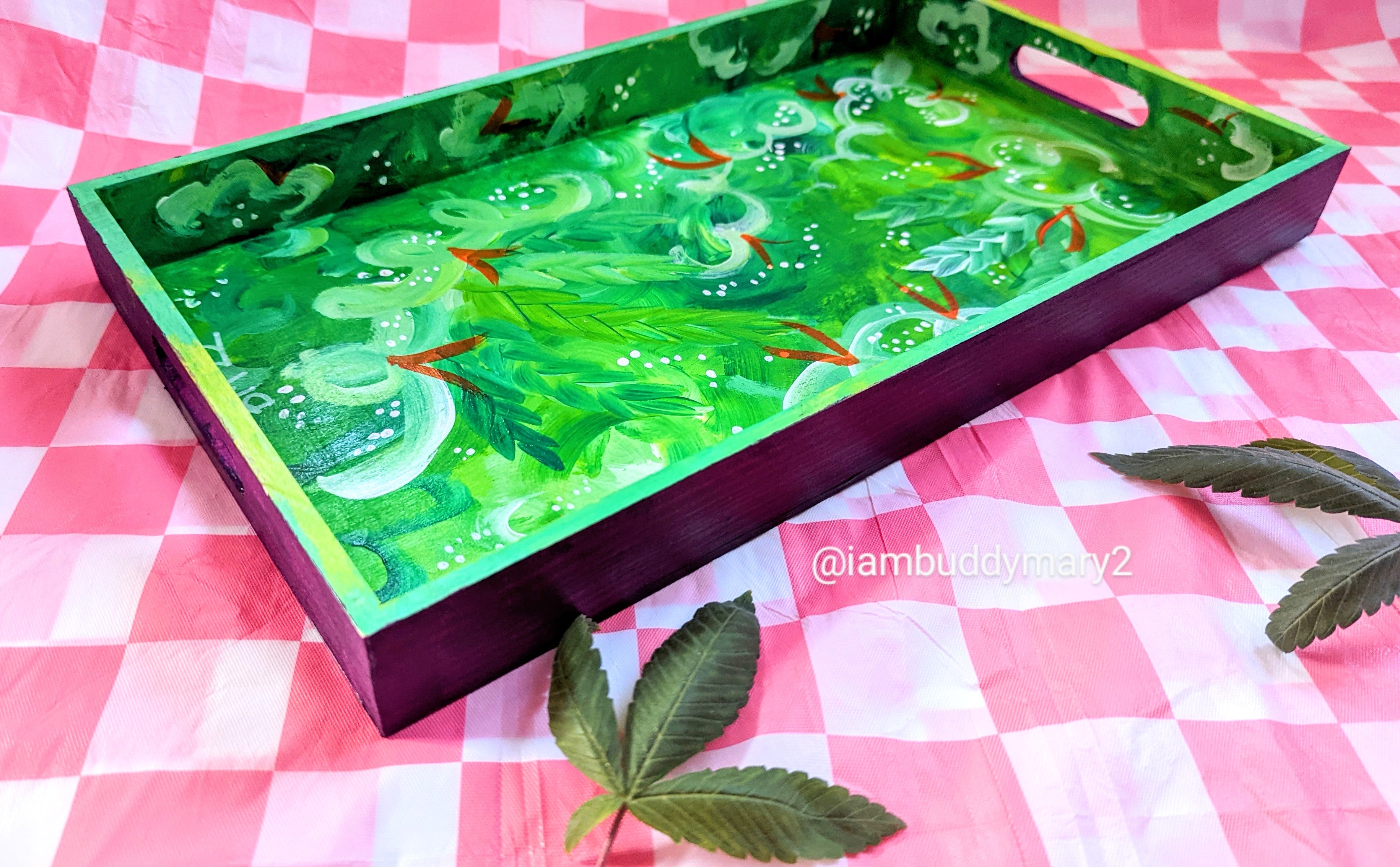 Handpainted Roll Trays